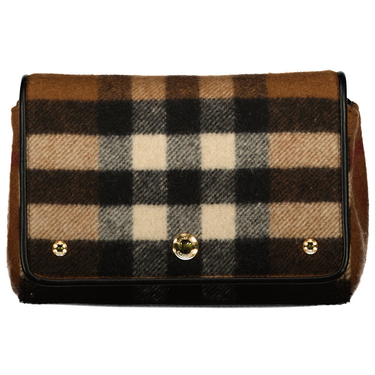 Small Check Cashmere Crossbody Bag - Casual Basement