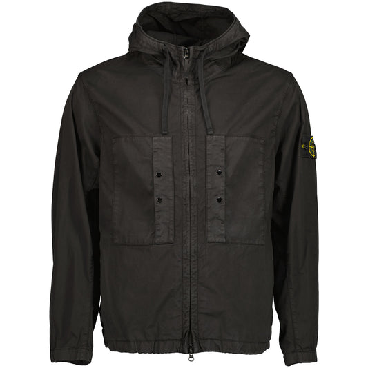 Supima Cotton Twill Hooded Jacket