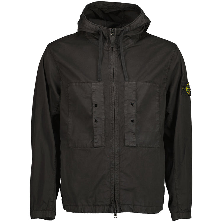 Supima Cotton Twill Hooded Jacket