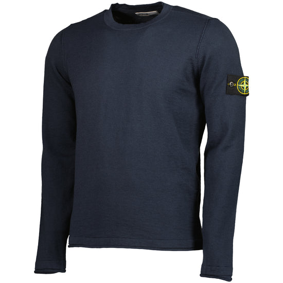 Organic Cotton With Nylon Crewneck Knit - Casual Basement