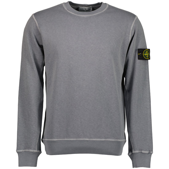 Malfile Fleece 'Old' Effect Sweatshirt - Casual Basement