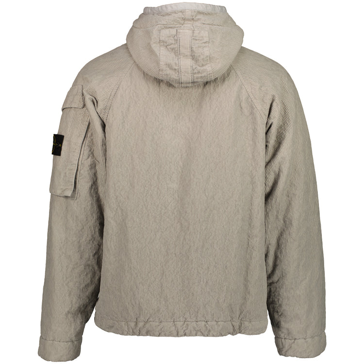 Wrinkled Corduroy Hooded Jacket