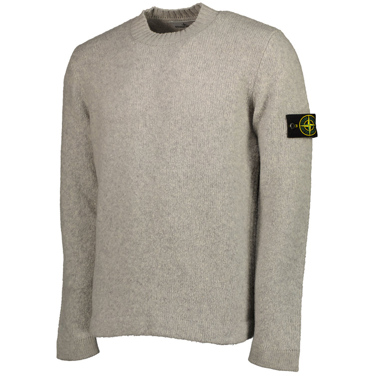 Brushed Texture Crewneck Jumper
