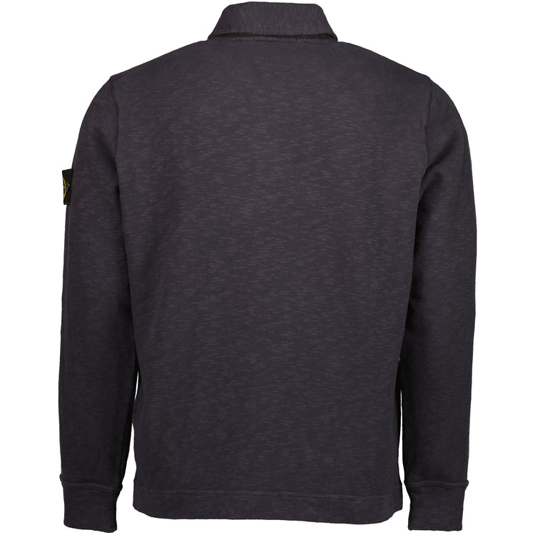 Vanisé Brushed Heavy Cotton Jersey Polo Sweatshirt