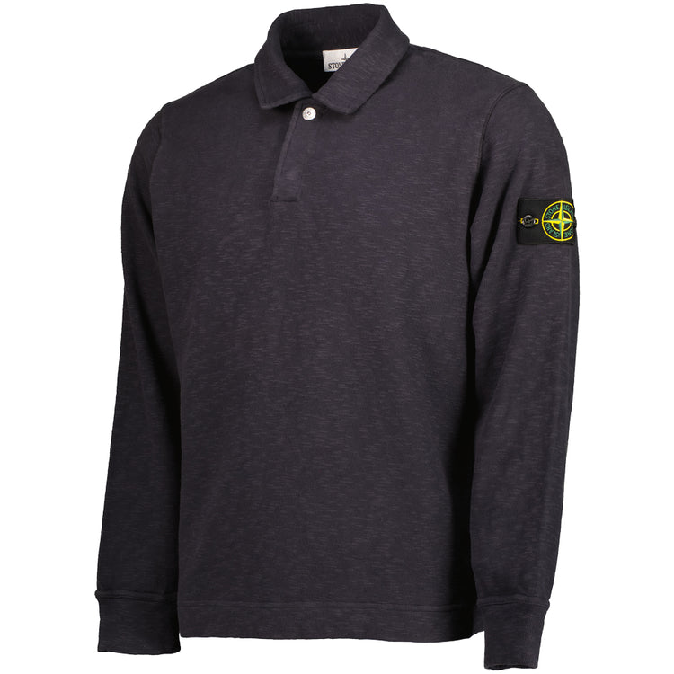 Vanisé Brushed Heavy Cotton Jersey Polo Sweatshirt