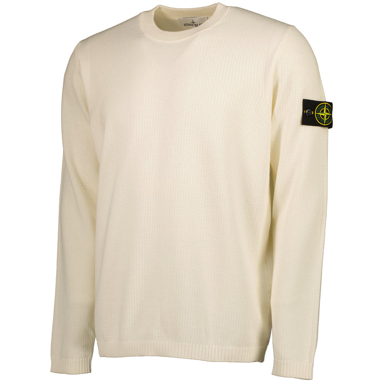 Crewneck Knitted Cotton Jumper