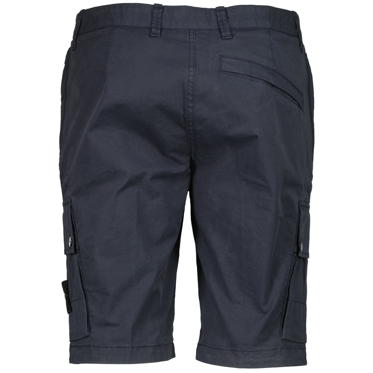 Cotton Twill Cargo Bermuda Shorts