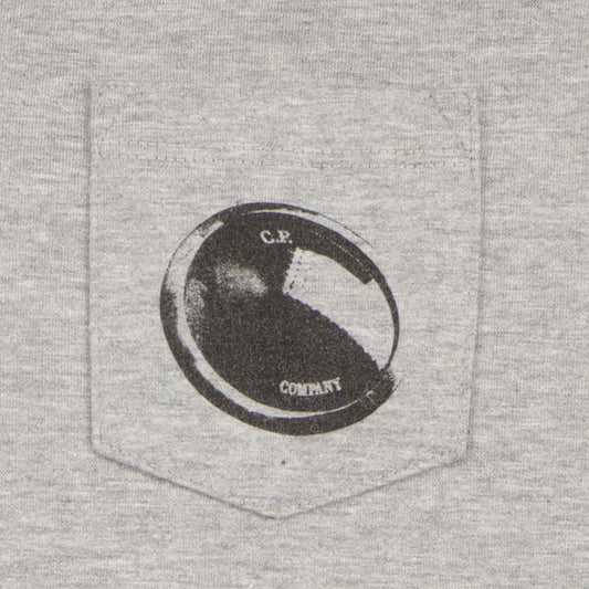 C.P. Junior Long Sleeve Lens Print Pocket T-Shirt - Casual Basement