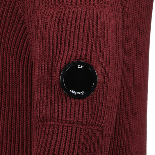 C.P. Knitted Turtle Neck Lens Cardigan - Casual Basement