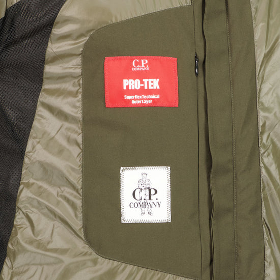 C.P. Company | C.P. Padded Pro-Tek Lens Hooded Jacket - Cloudburst
