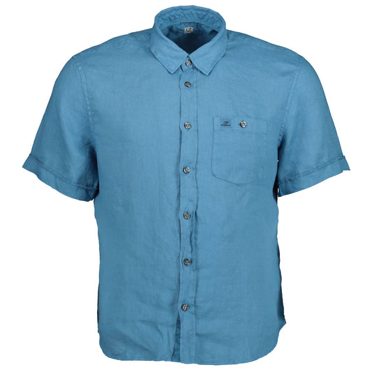 Short Sleeve Linen Shirt - Casual Basement