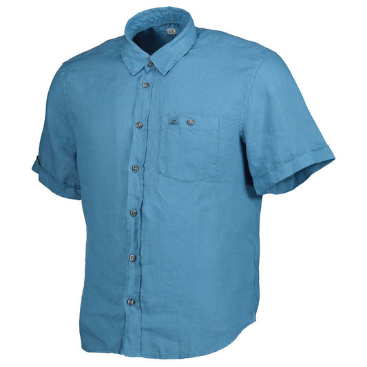 Short Sleeve Linen Shirt - Casual Basement