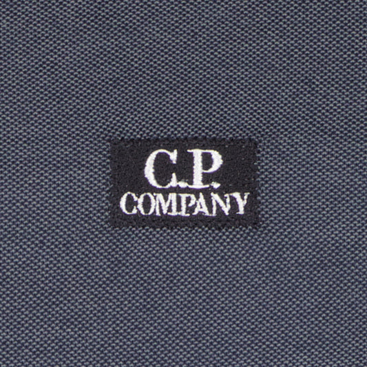 C.P. Junior Long Sleeve Logo Patch Polo Shirt - Casual Basement