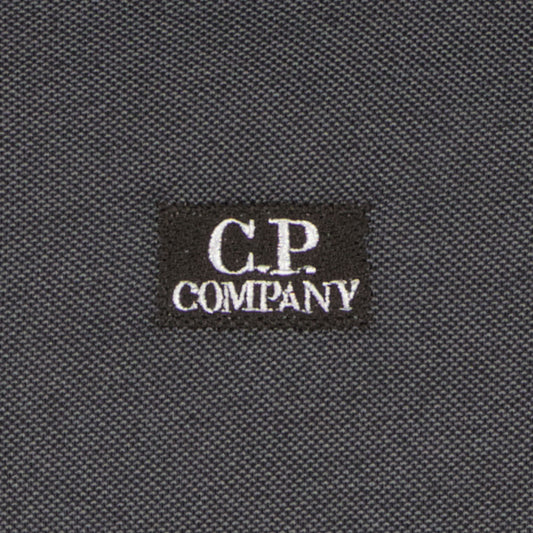 C.P. Junior Long Sleeve Logo Patch Polo Shirt - Casual Basement