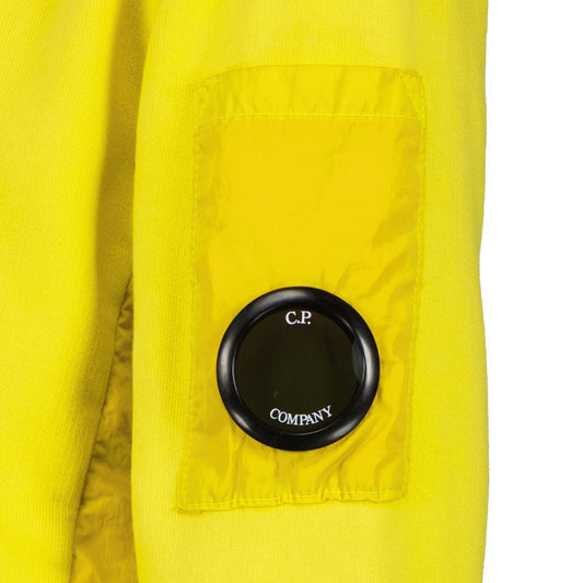 C.P. Junior Zip Up Mixed Hooded Lens Sweatshirt - Casual Basement