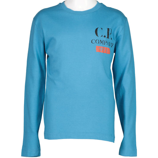 C.P. Junior Long Sleeve Logo Print T-Shirt - Casual Basement