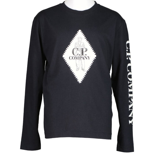C.P. Junior Long Sleeve Diamond Sailor Logo T-Shirt - Casual Basement