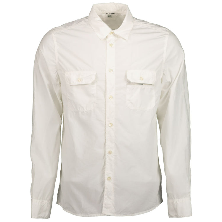 Long Sleeve Poplin Cotton Shirt - Casual Basement