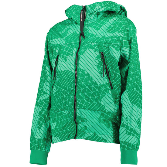 C.P. Company Junior Camo Net Hooded Goggle Jacket - Casual Basement
