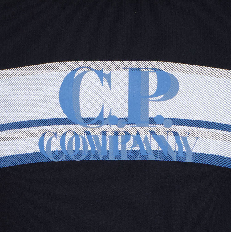 C.P. Company Junior Textured Logo Hoodie - Casual Basement