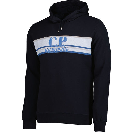 C.P. Company Junior Textured Logo Hoodie - Casual Basement