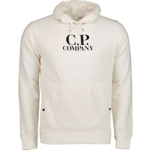 パーカー・フーディ C.P. Company Square Logo Patch Hood Silver Sage 15CLSS366A00 08ckss047a-103_Front_grande.