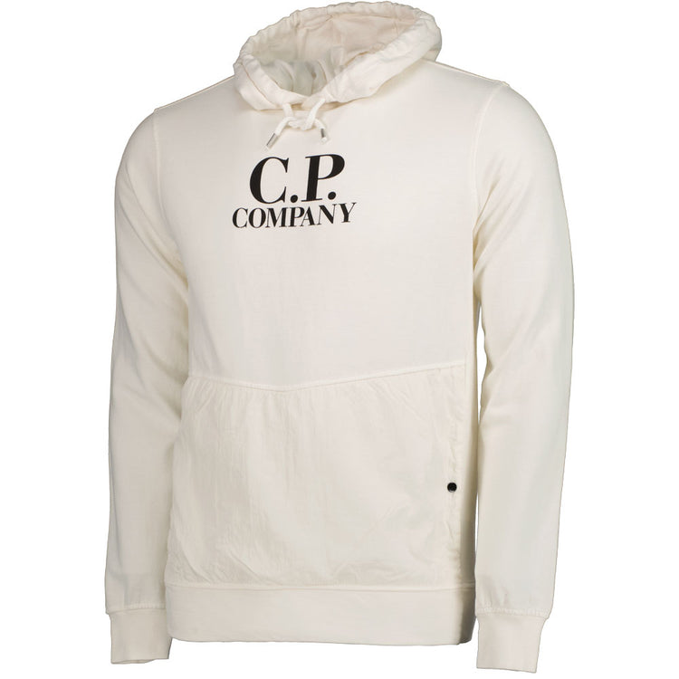 C.P. Company Junior Mixed Logo Print Hoodie - Casual Basement