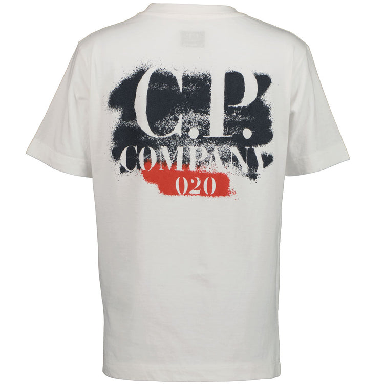 C.P. Company Junior Paint Logo T-Shirt - Casual Basement