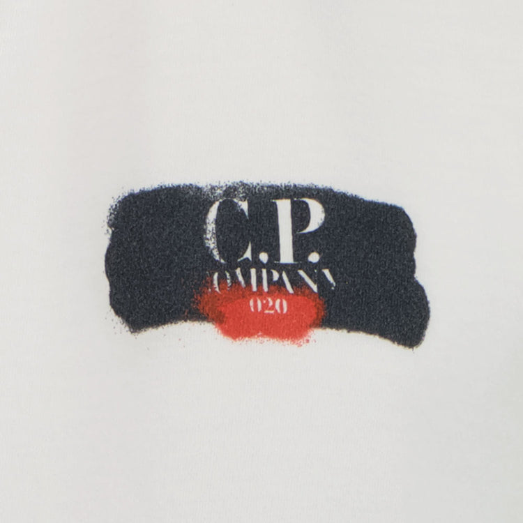 C.P. Company Junior Paint Logo T-Shirt - Casual Basement