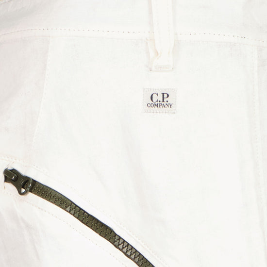 C.P. Plated Linen Lens Cargo Shorts - Casual Basement