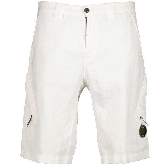 C.P. Plated Linen Lens Cargo Shorts - Casual Basement