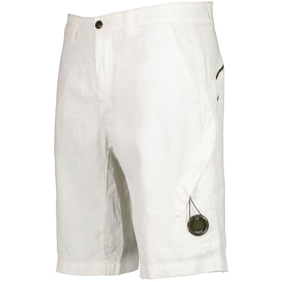 C.P. Plated Linen Lens Cargo Shorts - Casual Basement
