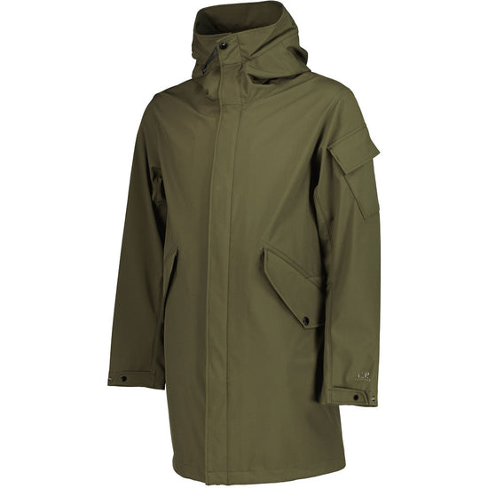 C.P. Soft Shell Long Hooded Parka - Casual Basement