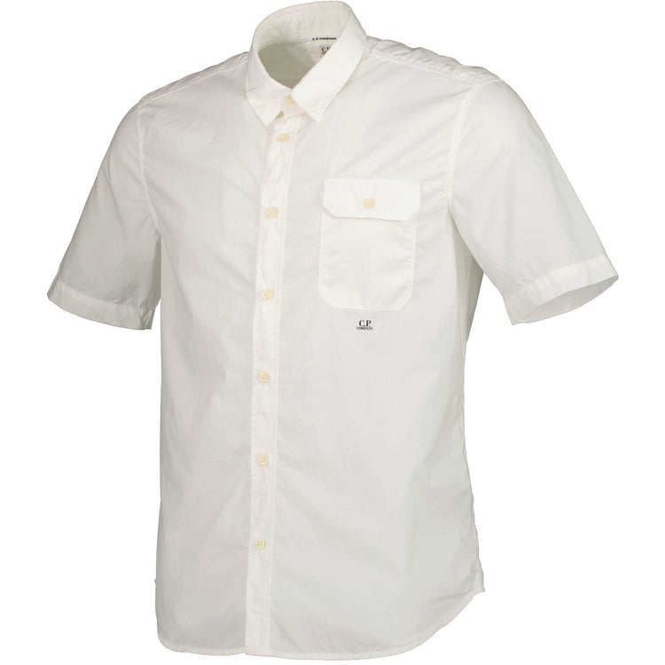 C.P. Company Short Sleeve Popeline Shirt - Casual Basement