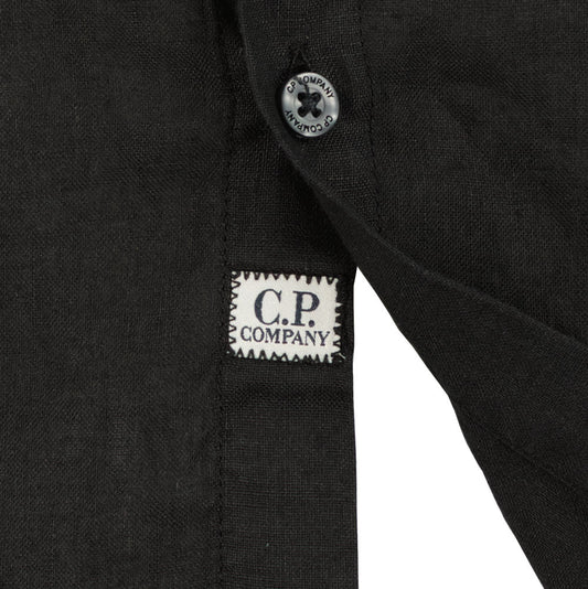 C.P. Company Long Sleeve Linen Shirt - Casual Basement