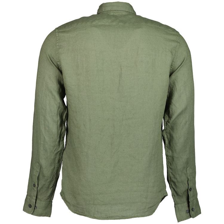 C.P. Company Long Sleeve Linen Shirt - Casual Basement