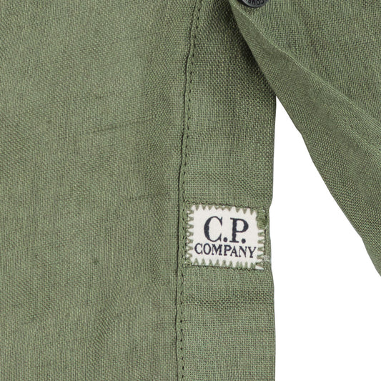 C.P. Company Long Sleeve Linen Shirt - Casual Basement