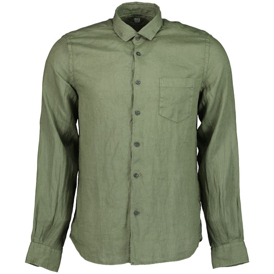 C.P. Company Long Sleeve Linen Shirt - Casual Basement