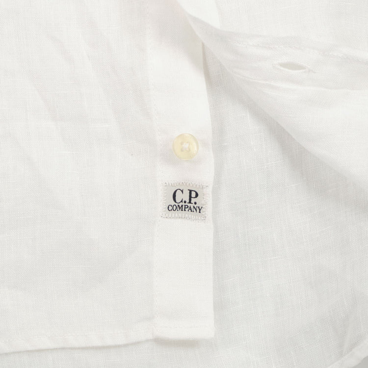 C.P. Company Short Sleeve Linen Pocket Shirt - Casual Basement