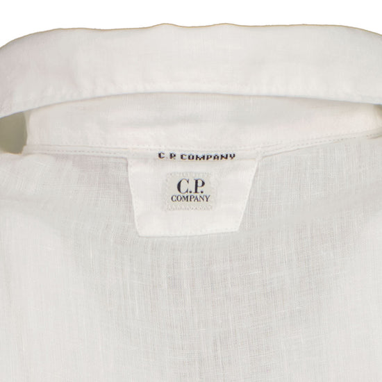C.P. Company Short Sleeve Linen Pocket Shirt - Casual Basement