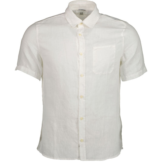 C.P. Company Short Sleeve Linen Pocket Shirt - Casual Basement