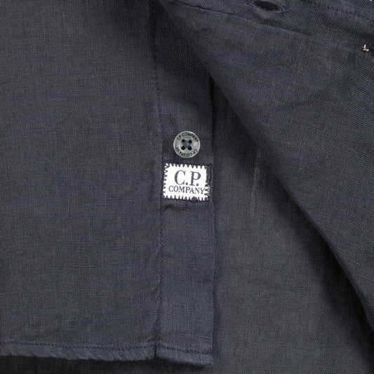 C.P. Company Short Sleeve Linen Pocket Shirt - Casual Basement