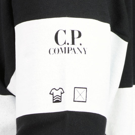 C.P. Hooded Text Print Sweatshirt - Casual Basement