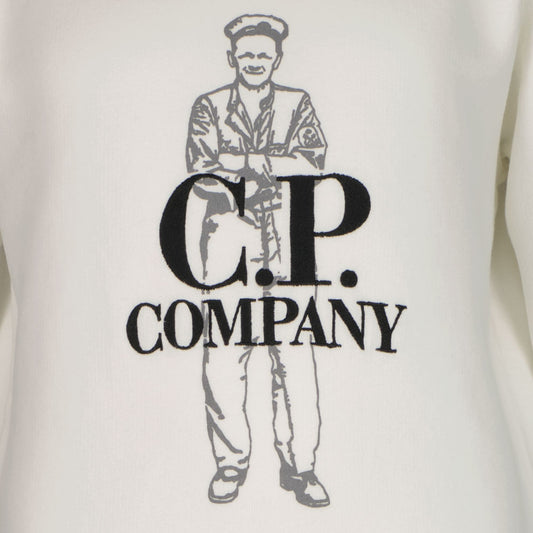 C.P. Junior Embroidered Logo Sweatshirt - Casual Basement