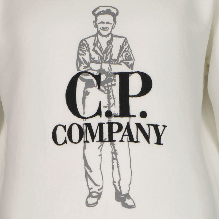 C.P. Junior Embroidered Logo Sweatshirt - Casual Basement