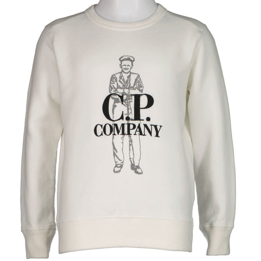 C.P. Junior Embroidered Logo Sweatshirt - Casual Basement