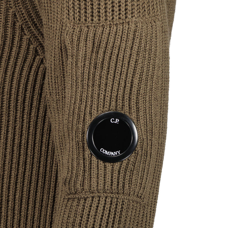 C.P. Merino Wool Polo Collar Lens Knit - Casual Basement