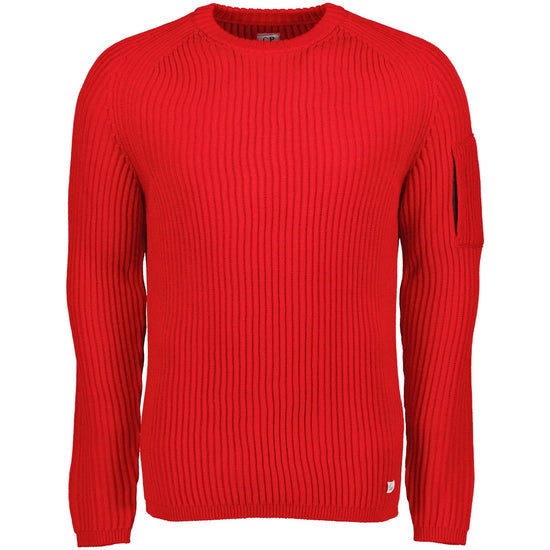 C.P. Merino Wool Ribbed Crew Neck Knit - Casual Basement
