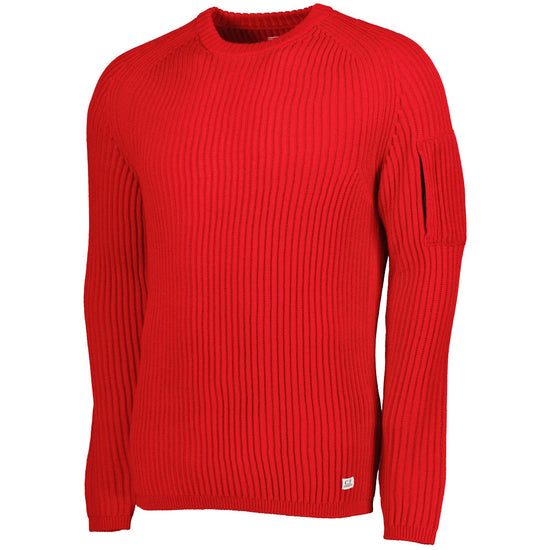 C.P. Merino Wool Ribbed Crew Neck Knit - Casual Basement