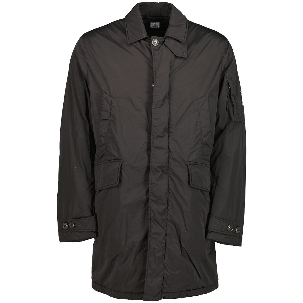 C.P. Company | C.P. Long Nycra-R Collared Lens Jacket - Black